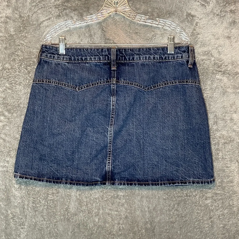 Universal Thread Women Denim Mini‎ Skirt 12 Bareback Y2K 90s Grunge Indie Sleaze